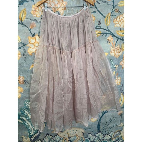 Free People X Brenda Knight  Anne Tulle Skirt $289 - Picture 6 of 7